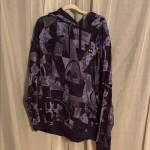 Under Armour Men's Graphic Black and Gray Hoodie